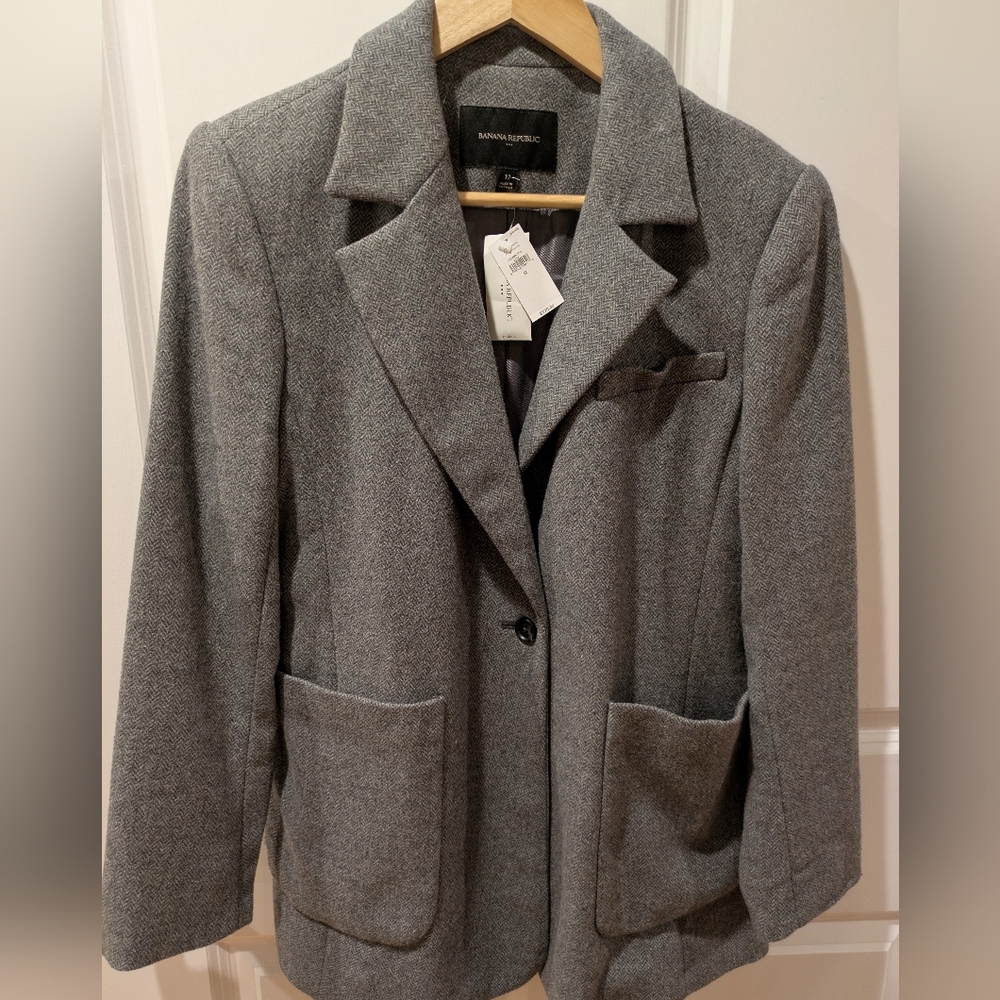 Banana Republic Factory Classic Wool Blazer Women's Size 12